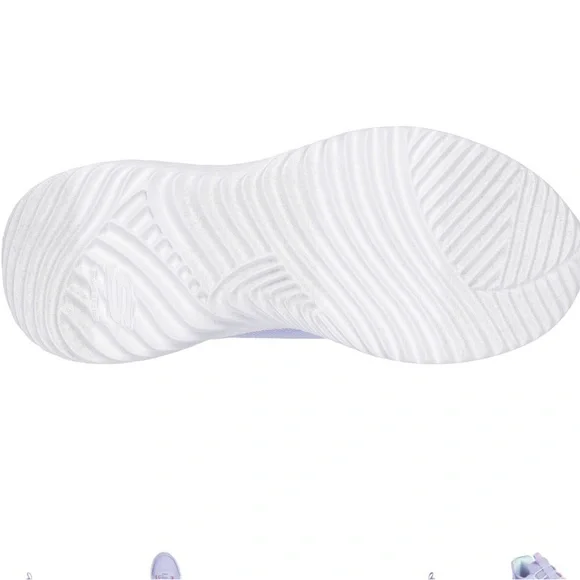 SKECHERS NIB Girls Size 3 Lavender “Bounder” Simple Cute Hands Free Slip-ins - Picture 4 of 14